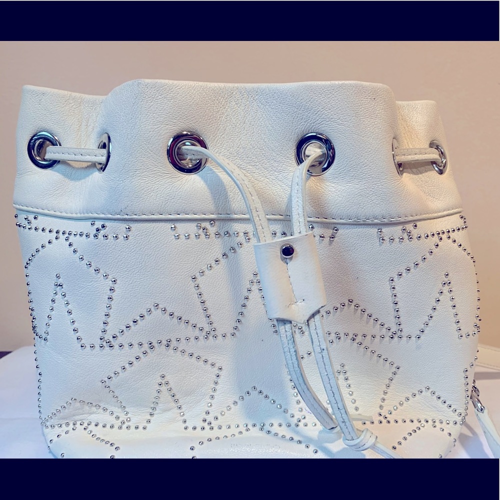 Jimmy Choo * CLOSET CLEANOUT* JC Sofia Studded Leather Tote with drawstring - Picture 3 of 8